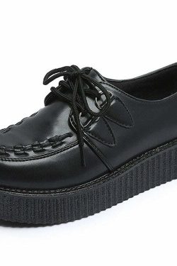 Creepers Classic Black - Y2K Grunge & 90s Retro Style Shoes for Y2K Summer & Party Outfits
