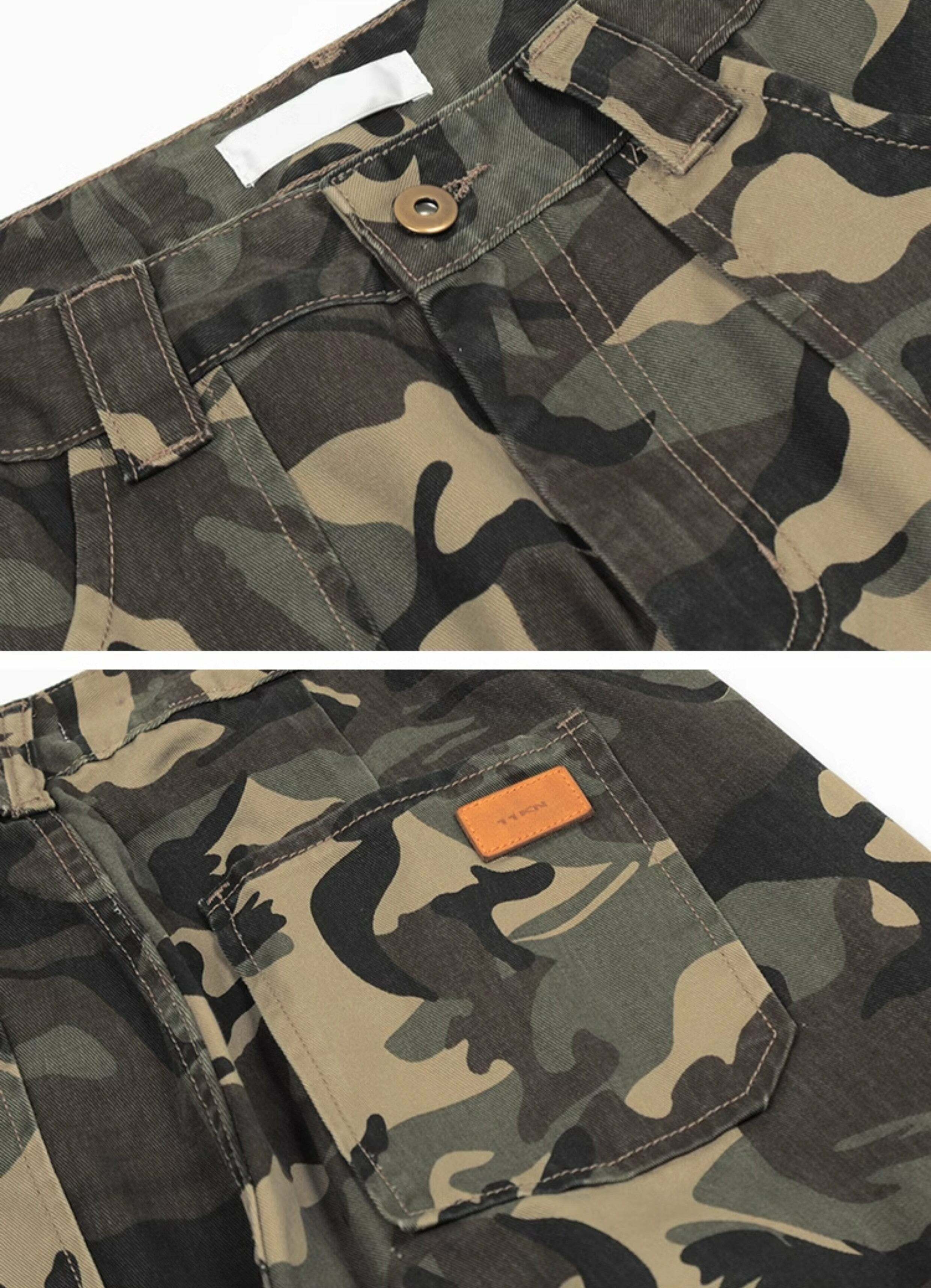 CTB Classic Utility Camo Pants - Y2K Grunge, 90s Fashion, Retro Style, Summer Y2K Outfits
