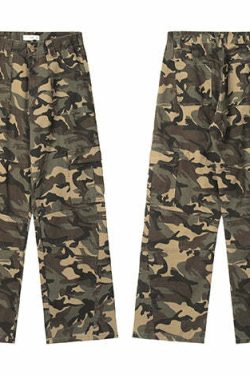 CTB Classic Utility Camo Pants - Y2K Grunge, 90s Fashion, Retro Style, Summer Y2K Outfits