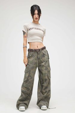 CTB Multi Color Fern Pants - Y2K Summer Grunge 90s Retro Fashion, Y2K Club & Party Outfits