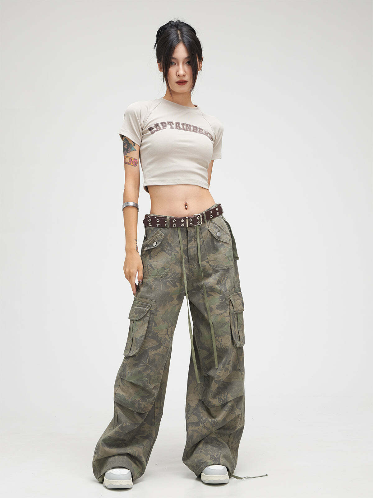 CTB Multi Color Fern Pants - Y2K Summer Grunge 90s Retro Fashion, Y2K Club & Party Outfits