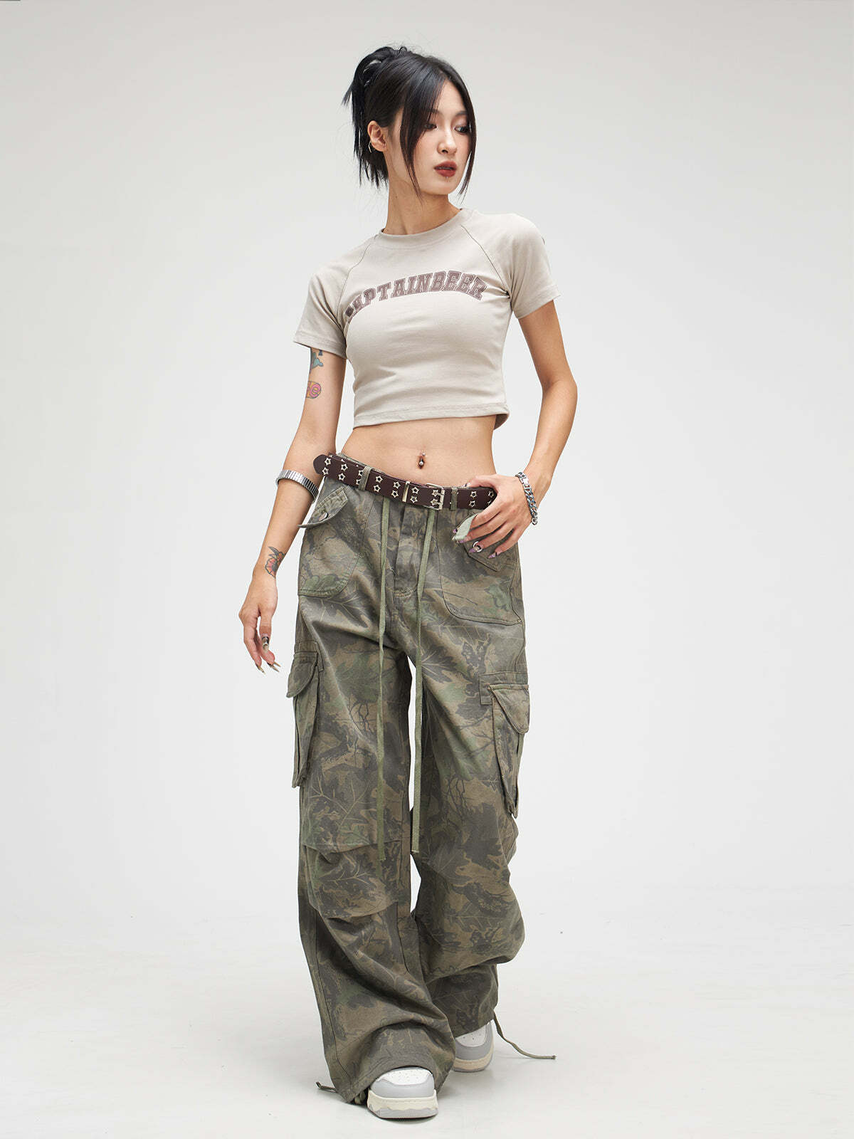 CTB Multi Color Fern Pants - Y2K Summer Grunge 90s Retro Fashion, Y2K Club & Party Outfits