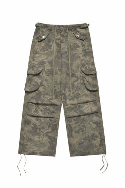 CTB Multi Color Fern Pants - Y2K Summer Grunge 90s Retro Fashion, Y2K Club & Party Outfits