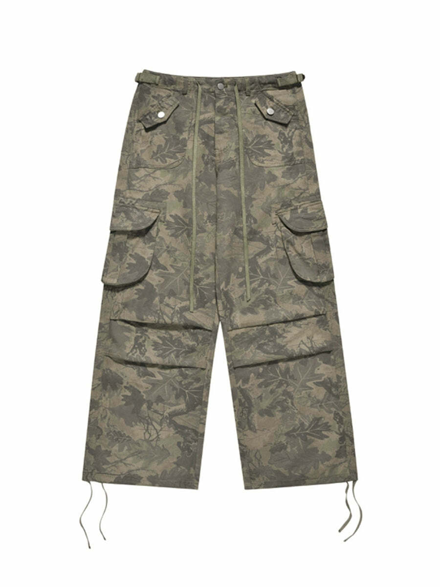 CTB Multi Color Fern Pants - Y2K Summer Grunge 90s Retro Fashion, Y2K Club & Party Outfits