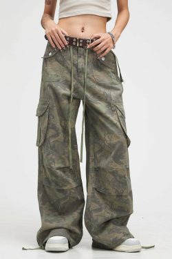 CTB Multi Color Fern Pants - Y2K Summer Grunge 90s Retro Fashion, Y2K Club & Party Outfits