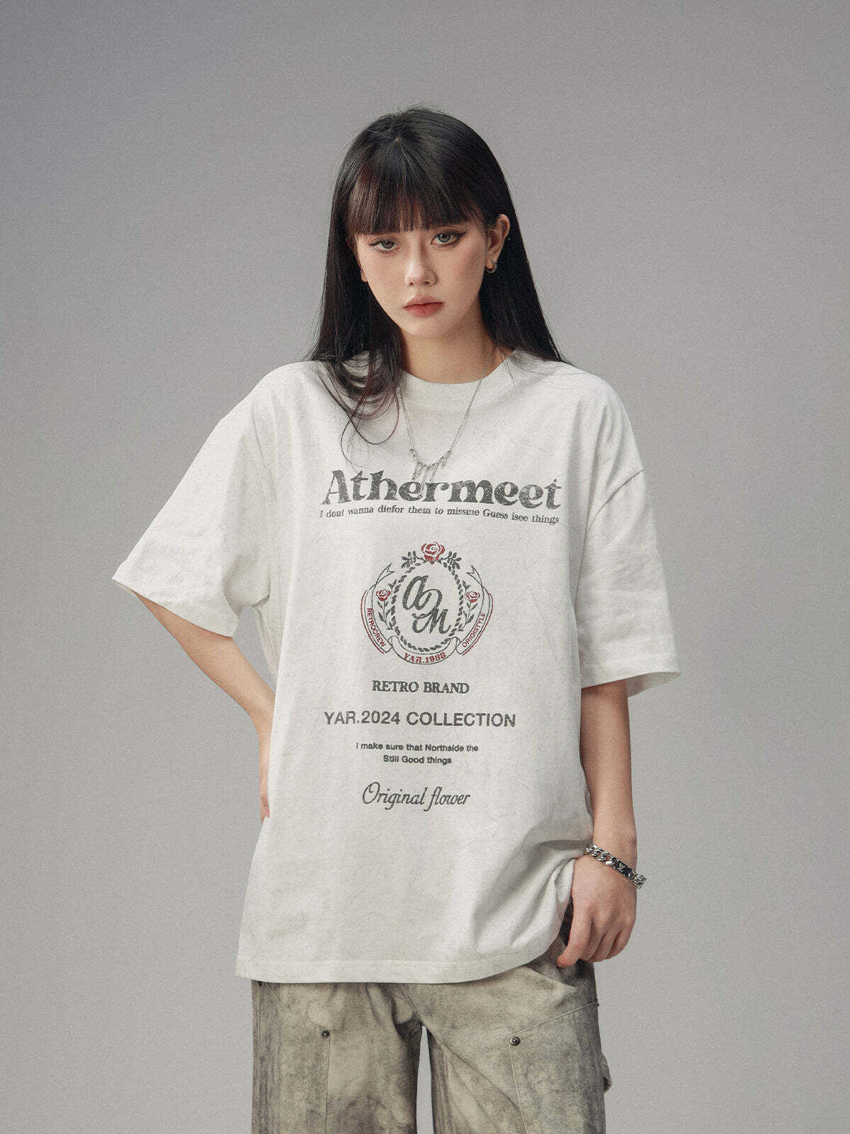 CTB Vintage Faded Collegiate Tee - Y2K Summer, 90s Grunge, Retro Hip Hop, Pastel Goth Outfits