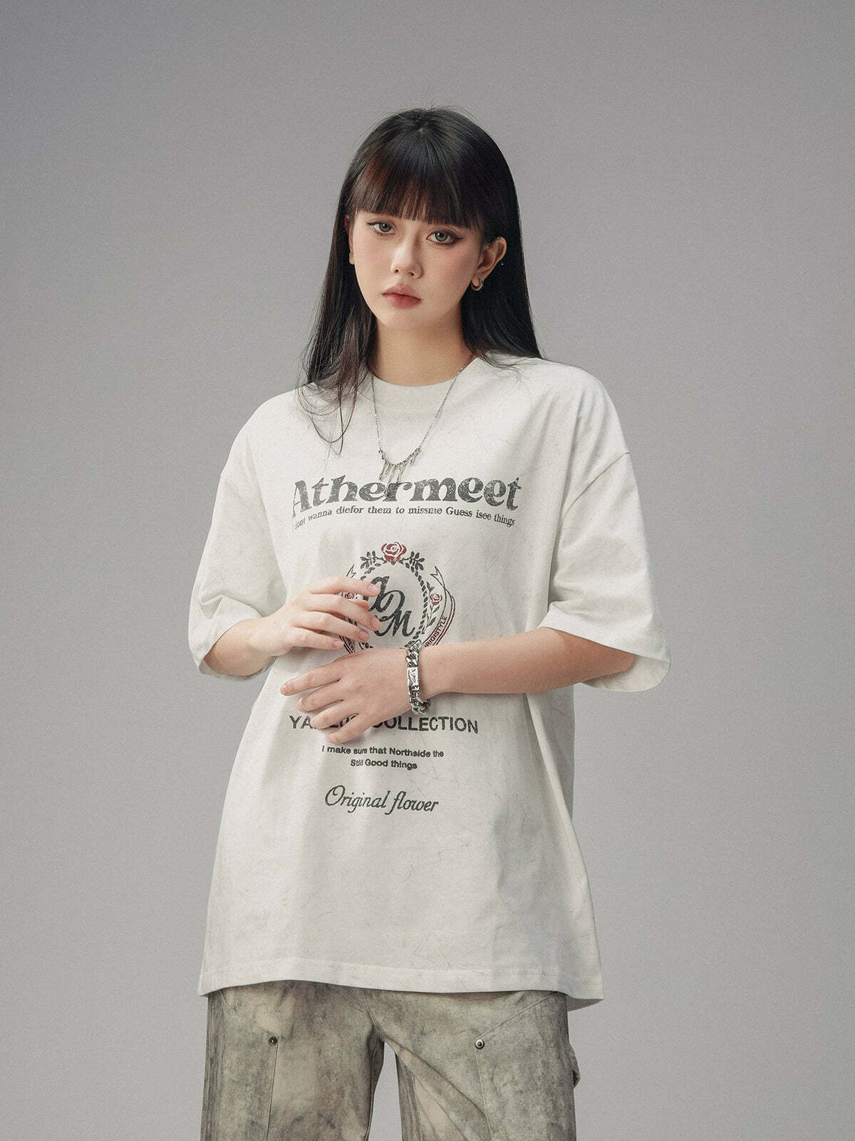 CTB Vintage Faded Collegiate Tee - Y2K Summer, 90s Grunge, Retro Hip Hop, Pastel Goth Outfits
