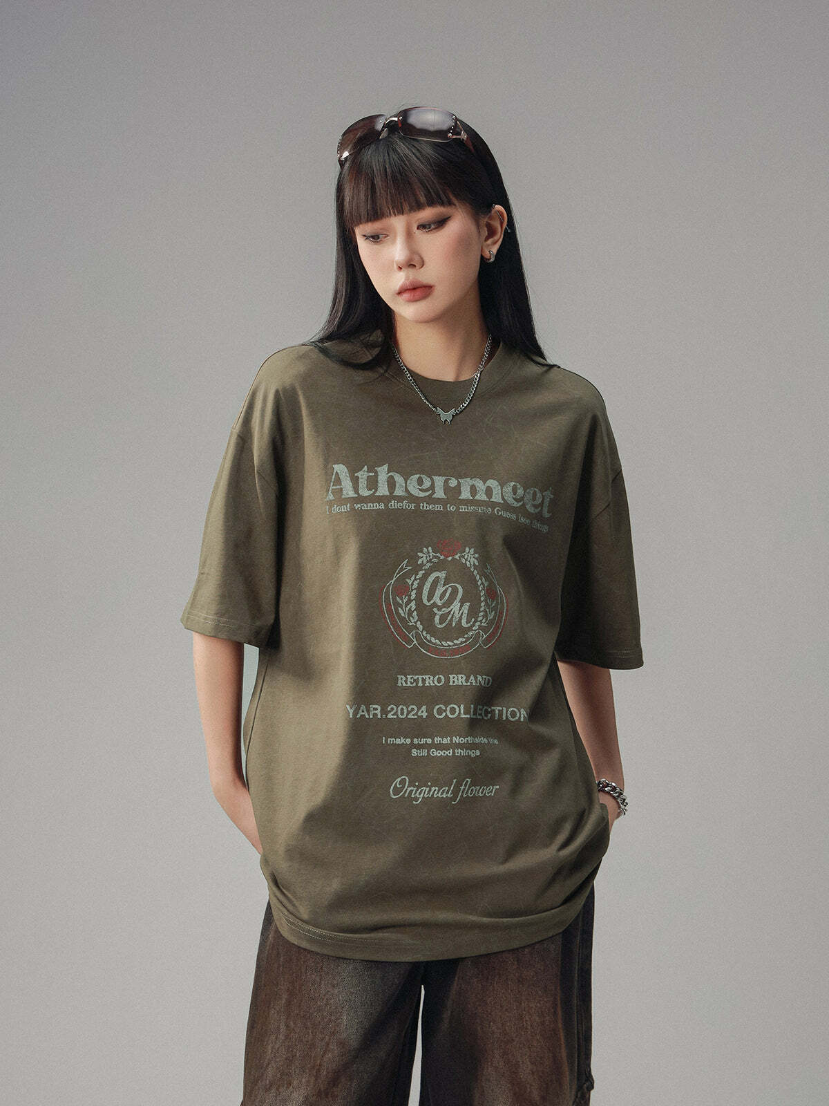 CTB Vintage Faded Collegiate Tee - Y2K Summer, 90s Grunge, Retro Hip Hop, Pastel Goth Outfits