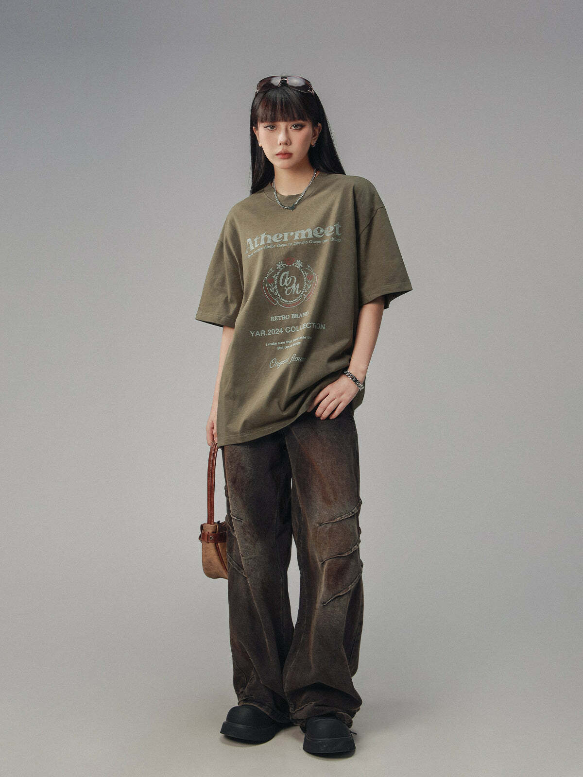 CTB Vintage Faded Collegiate Tee - Y2K Summer, 90s Grunge, Retro Hip Hop, Pastel Goth Outfits