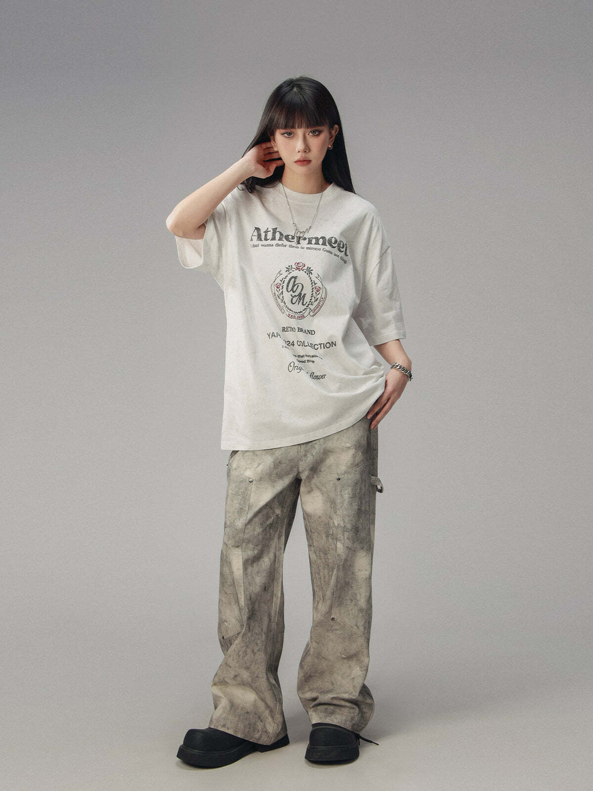 CTB Vintage Faded Collegiate Tee - Y2K Summer, 90s Grunge, Retro Style, Baby Tees, Y2K
