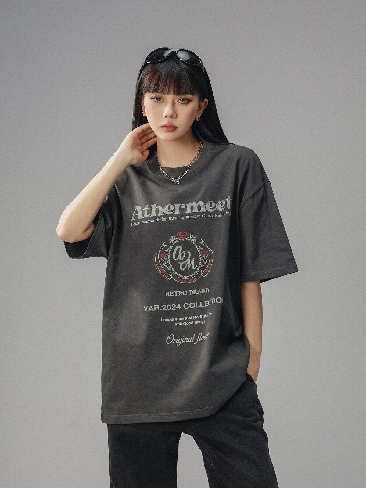 CTB Vintage Faded Collegiate Tee - Y2K Summer, 90s Grunge, Retro Style, Baby Tees, Y2K