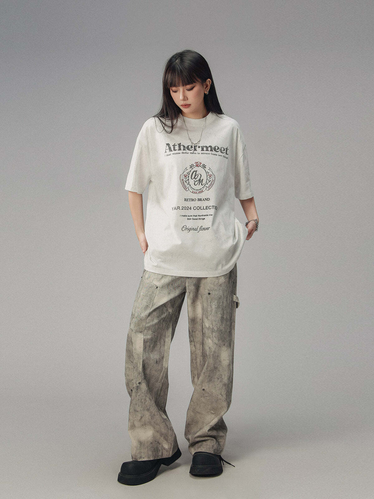 CTB Vintage Faded Collegiate Tee - Y2K Summer, 90s Grunge, Retro Style, Baby Tees, Y2K