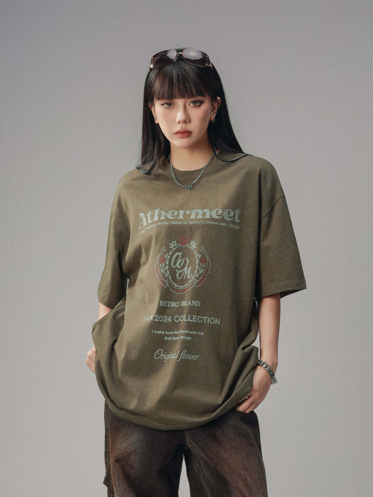 CTB Vintage Faded Collegiate Tee - Y2K Summer, 90s Grunge, Retro Style, Baby Tees, Y2K