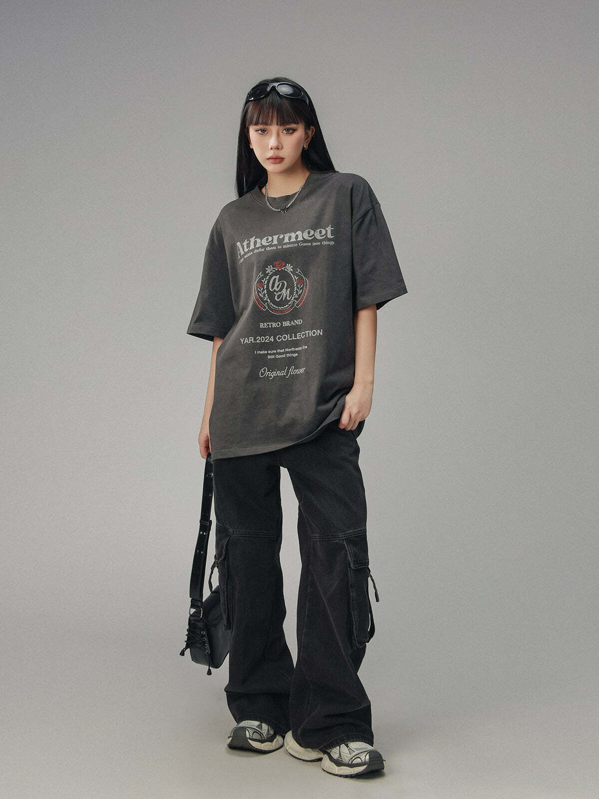 CTB Vintage Faded Collegiate Tee - Y2K Summer, 90s Grunge, Retro Style, Baby Tees, Y2K