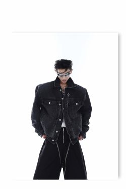CulturE Denim Jacket - Y2K Summer Grunge, 90s Retro, Pastel Goth, Y2K Club & Party Outfits