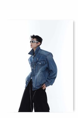 CulturE Denim Jacket - Y2K Summer Grunge, 90s Retro, Pastel Goth, Y2K Club & Party Outfits