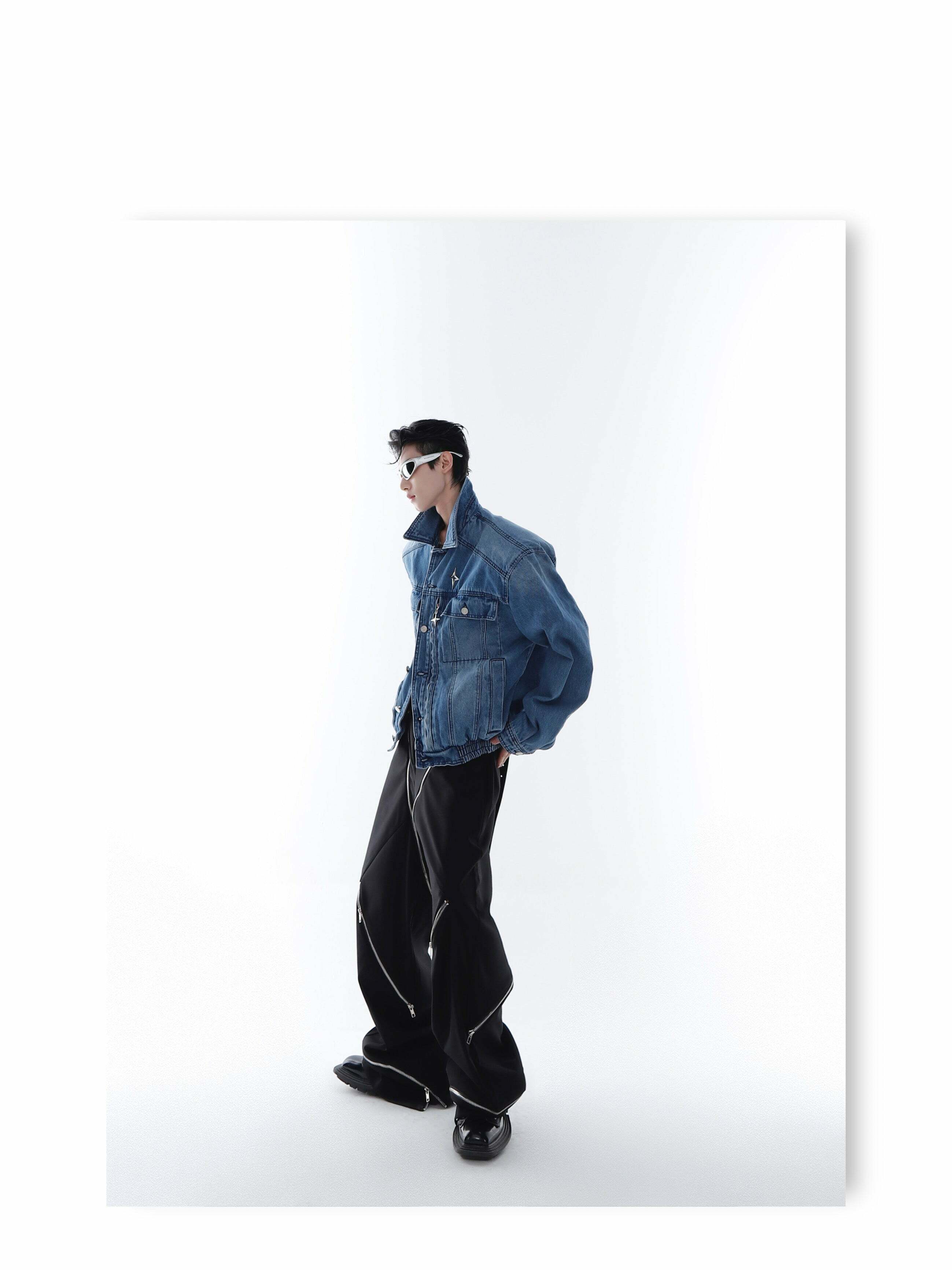 CulturE Denim Jacket - Y2K Summer Grunge, 90s Retro, Pastel Goth, Y2K Club & Party Outfits