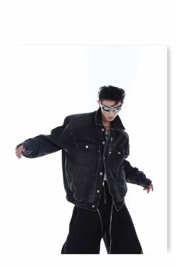 CulturE Denim Jacket - Y2K Summer Grunge, 90s Retro, Pastel Goth, Y2K Club & Party Outfits