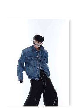 CulturE Denim Jacket - Y2K Summer Grunge, 90s Retro, Pastel Goth, Y2K Club & Party Outfits