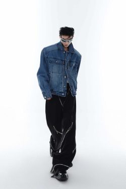 CulturE Denim Jacket - Y2K Summer Grunge, 90s Retro, Pastel Goth, Y2K Club & Party Outfits