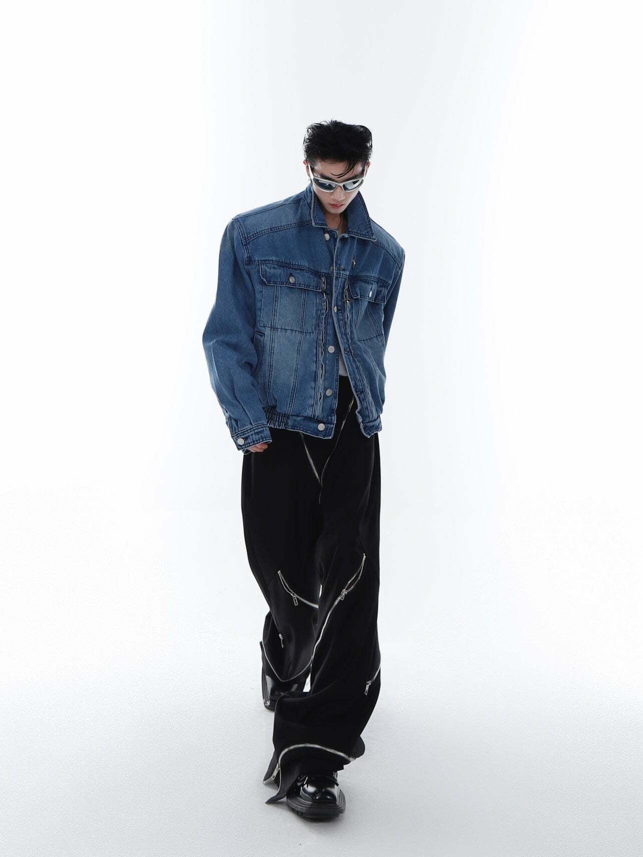 CulturE Denim Jacket - Y2K Summer Grunge, 90s Retro, Pastel Goth, Y2K Club & Party Outfits