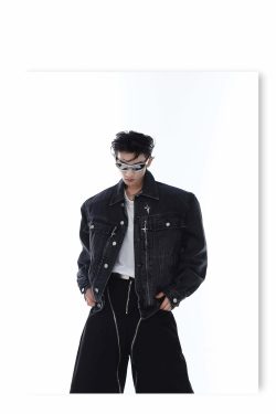 CulturE Denim Jacket - Y2K Summer Grunge, 90s Retro, Pastel Goth, Y2K Club & Party Outfits