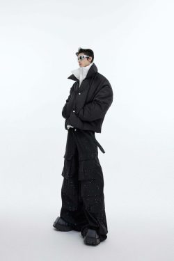 CulturE Double Layered Puffer Jacket - Y2K Grunge, 90s Retro, Summer & Party Outfits