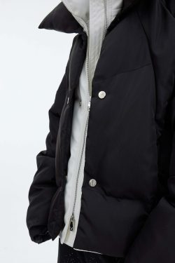 CulturE Double Layered Puffer Jacket - Y2K Grunge, 90s Retro, Summer & Party Outfits