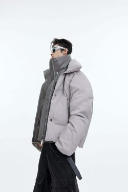 CulturE Double Layered Puffer Jacket - Y2K Grunge, 90s Retro, Summer & Party Outfits