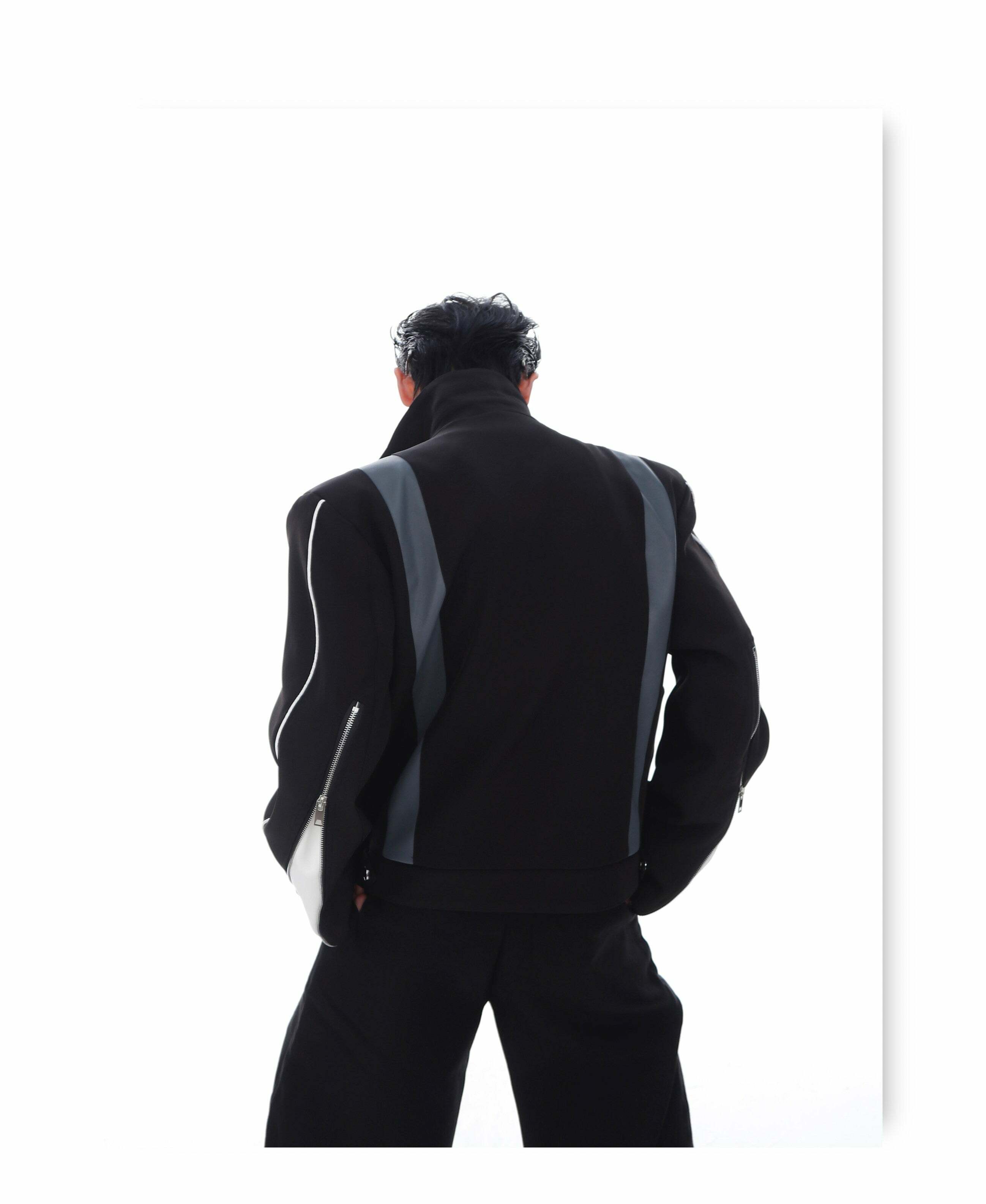 CulturE Spliced Biker Jacket - Y2K Grunge, 90s Retro, Summer Outfits, Y2K Club & Party