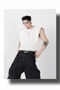 CulturE Star Spike Tank Top - Y2K Summer Grunge, 90s Retro, Pastel Goth, Y2K Party & Club