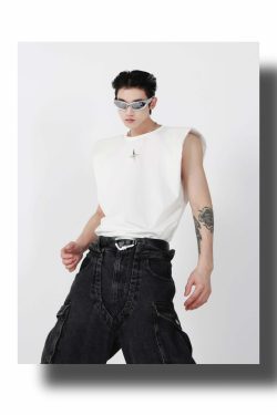 CulturE Star Spike Tank Top - Y2K Summer Grunge, 90s Retro, Pastel Goth, Y2K Party & Club