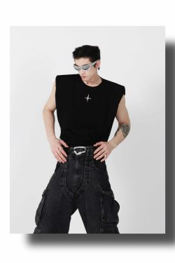 CulturE Star Spike Tank Top - Y2K Summer Grunge, 90s Retro, Pastel Goth, Y2K Party & Club