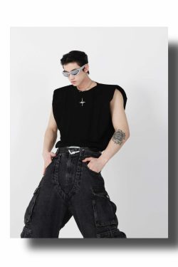 CulturE Star Spike Tank Top - Y2K Summer Grunge, 90s Retro, Pastel Goth, Y2K Party & Club