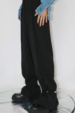 CulturE Studded Trousers - Y2K Summer Grunge, 90s Retro, Gothic Y2K, Y2K Party