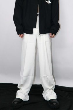 CulturE Studded Trousers - Y2K Summer Grunge, 90s Retro, Gothic Y2K, Y2K Party