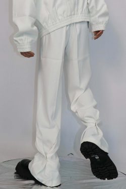 CulturE Studded Trousers - Y2K Summer Grunge, 90s Retro, Gothic Y2K, Y2K Party