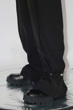 CulturE Studded Trousers - Y2K Summer Grunge, 90s Retro, Gothic Y2K, Y2K Party