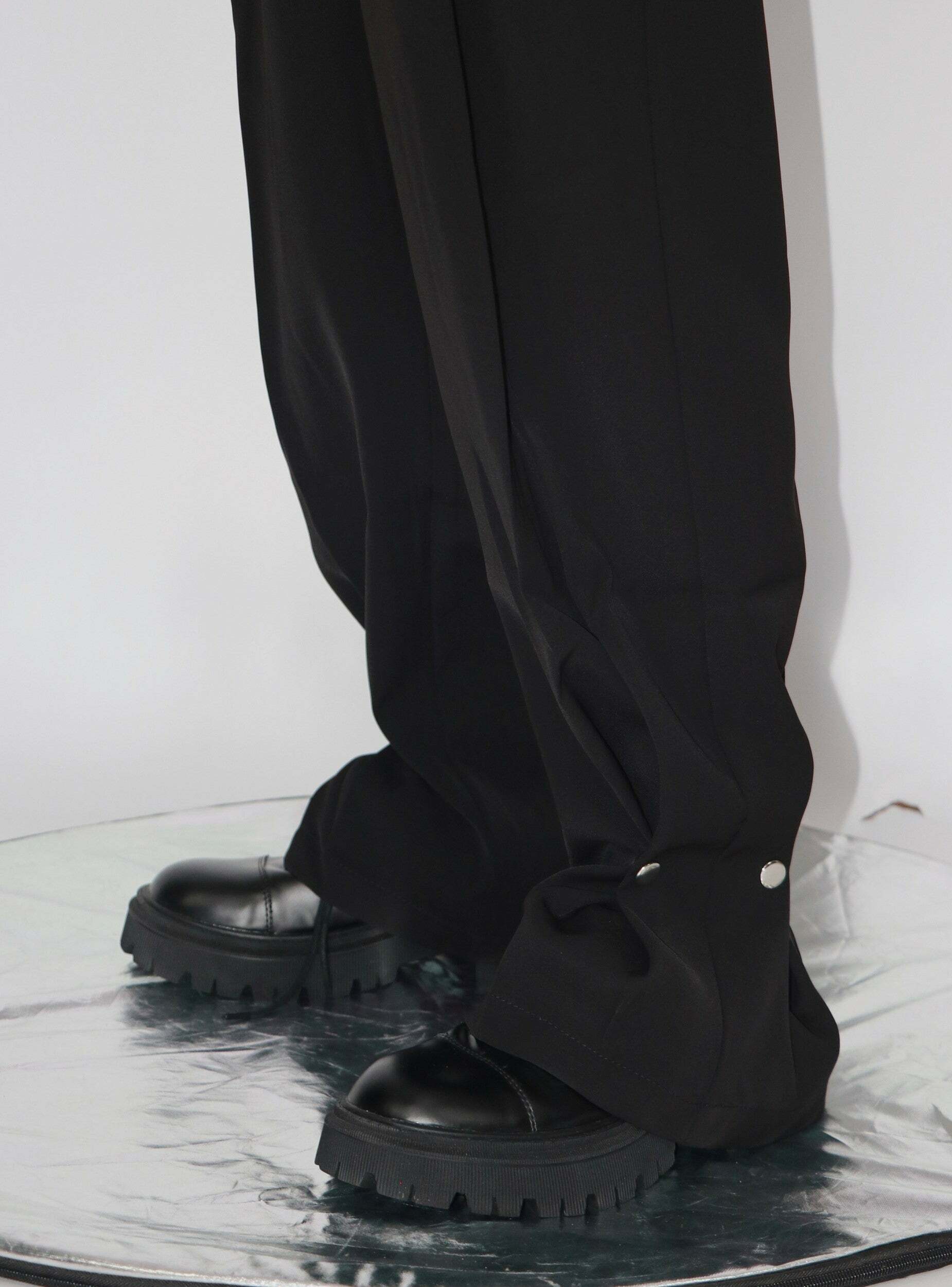 CulturE Studded Trousers - Y2K Summer Grunge, 90s Retro, Gothic Y2K, Y2K Party
