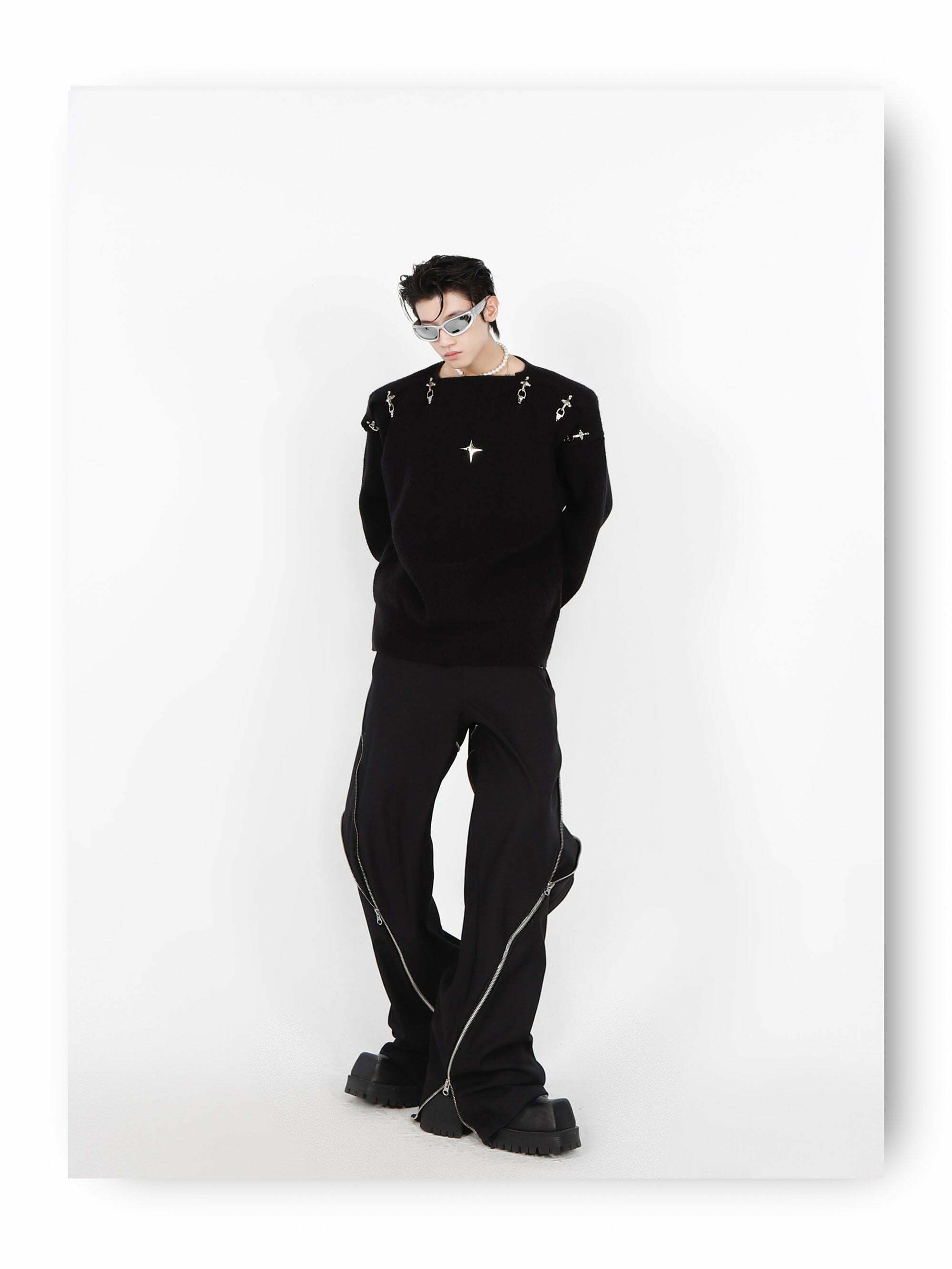 CulturE Y3K Sweater - Y2K Summer, 90s Grunge, Retro Style, Y2K Club & Party Out