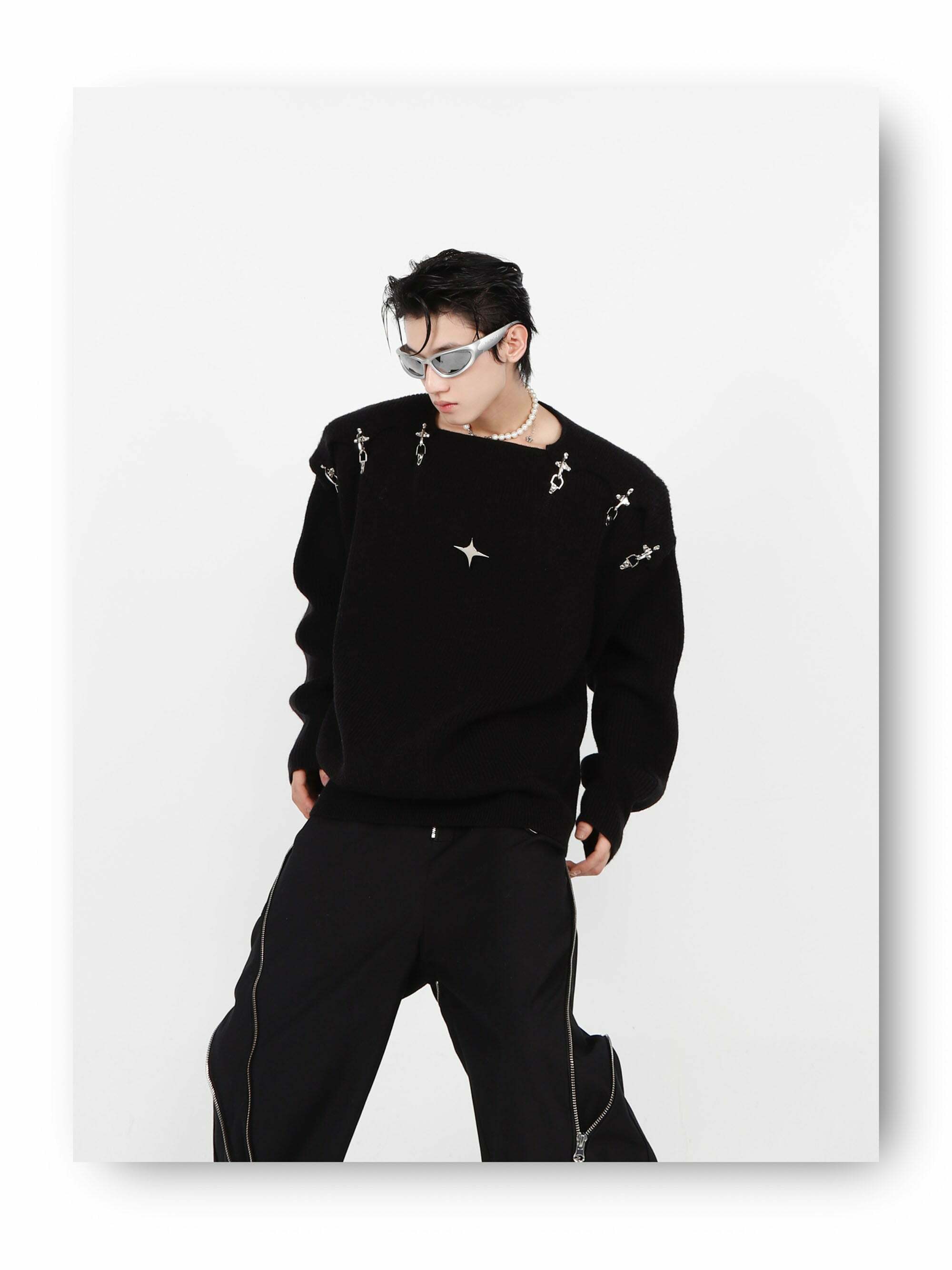 CulturE Y3K Sweater - Y2K Summer, 90s Grunge, Retro Style, Y2K Club & Party Out