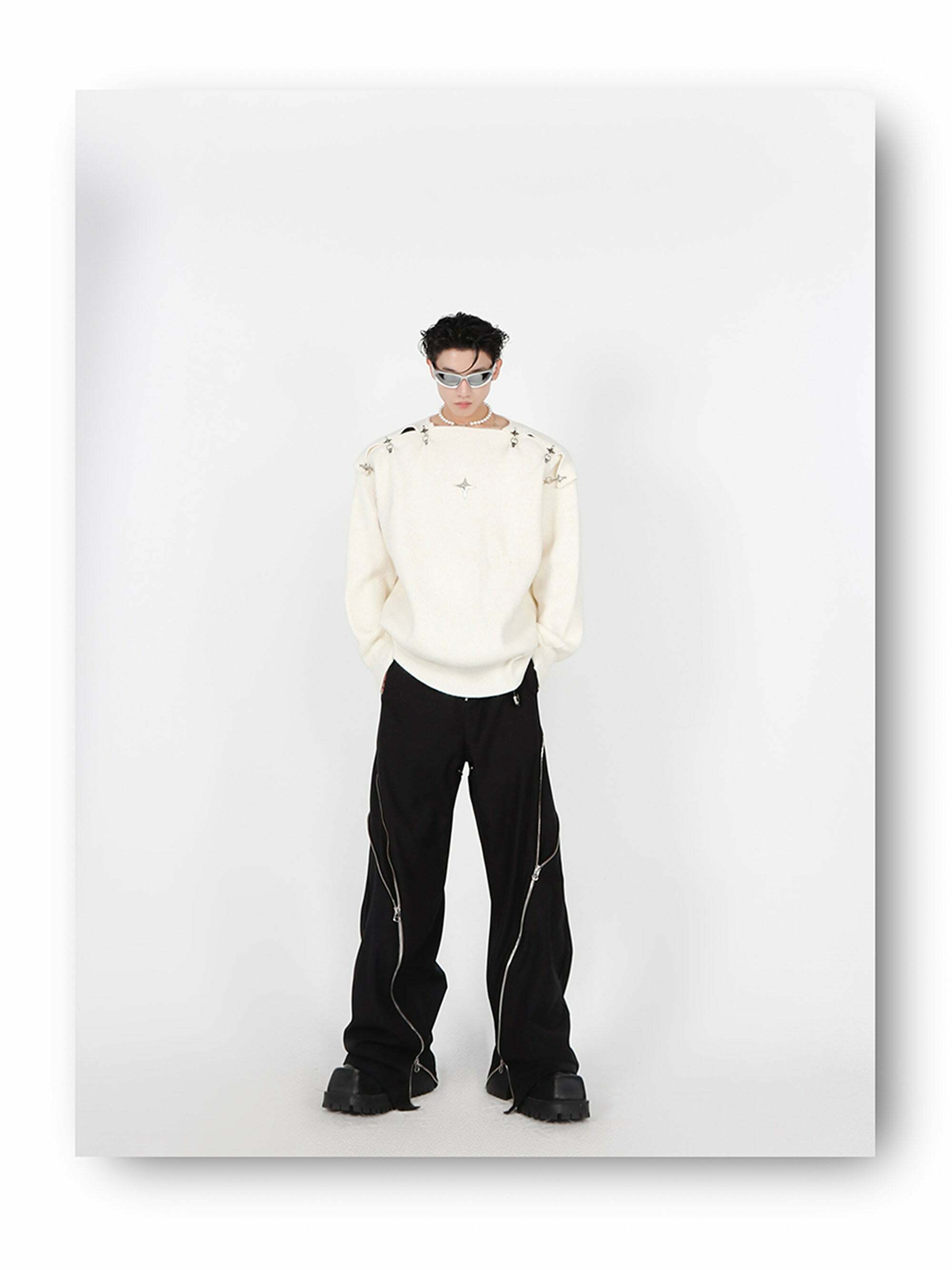 CulturE Y3K Sweater - Y2K Summer, 90s Grunge, Retro Style, Y2K Club & Party Out