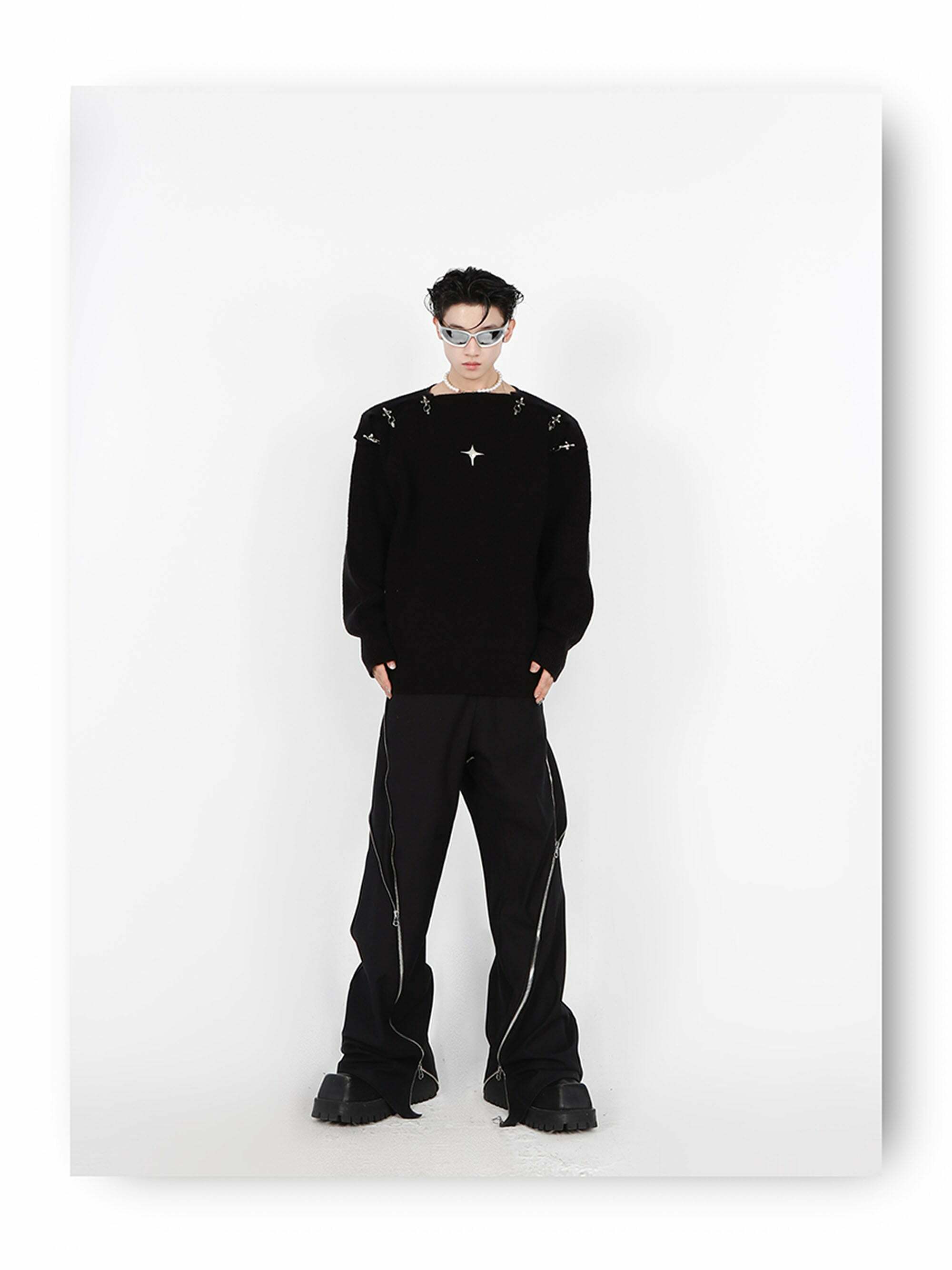 CulturE Y3K Sweater - Y2K Summer, 90s Grunge, Retro Style, Y2K Club & Party Out