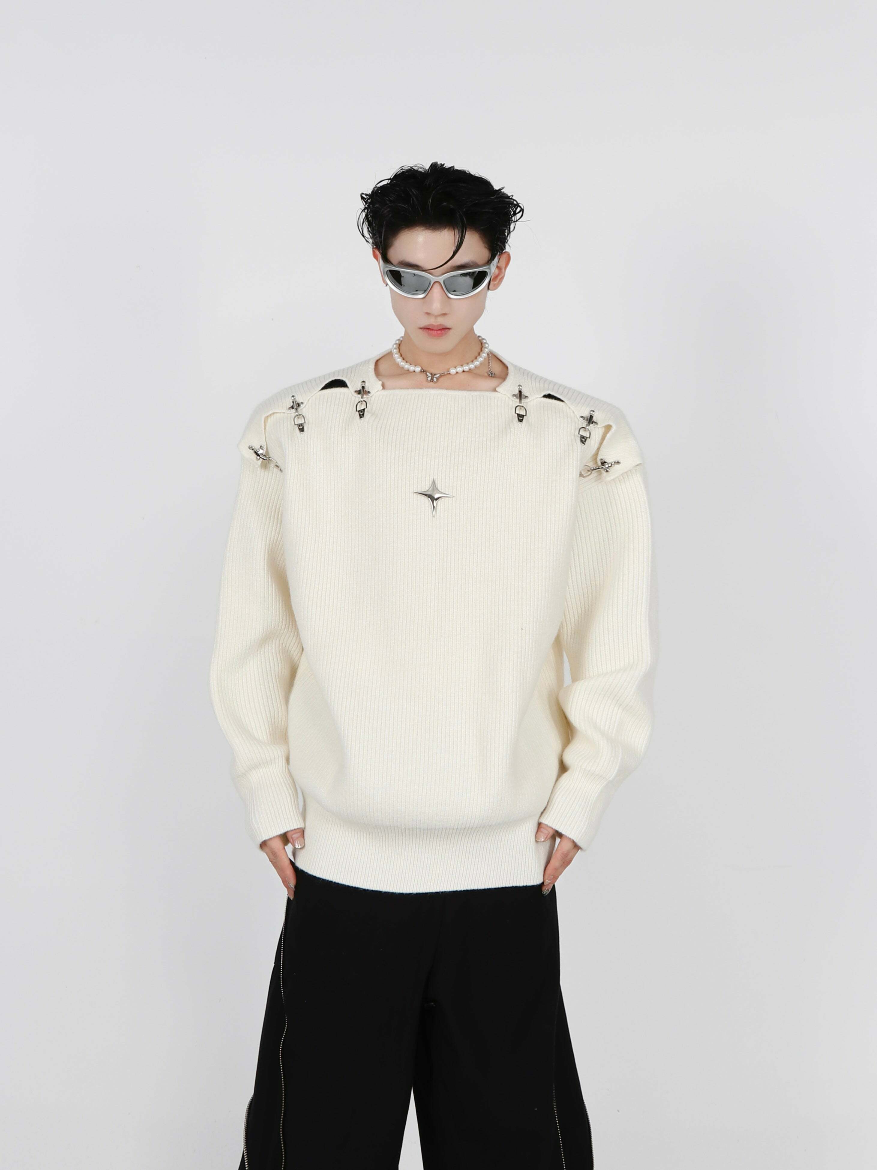 CulturE Y3K Sweater - Y2K Summer & 90s Grunge Fashion, Retro Y2K Club & Party Outfits