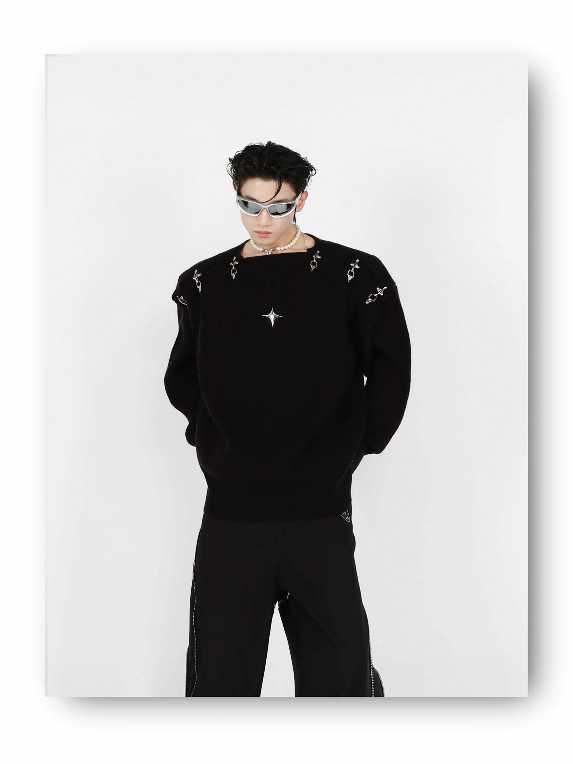 CulturE Y3K Sweater - Y2K Summer & 90s Grunge Fashion, Retro Y2K Club & Party Outfits