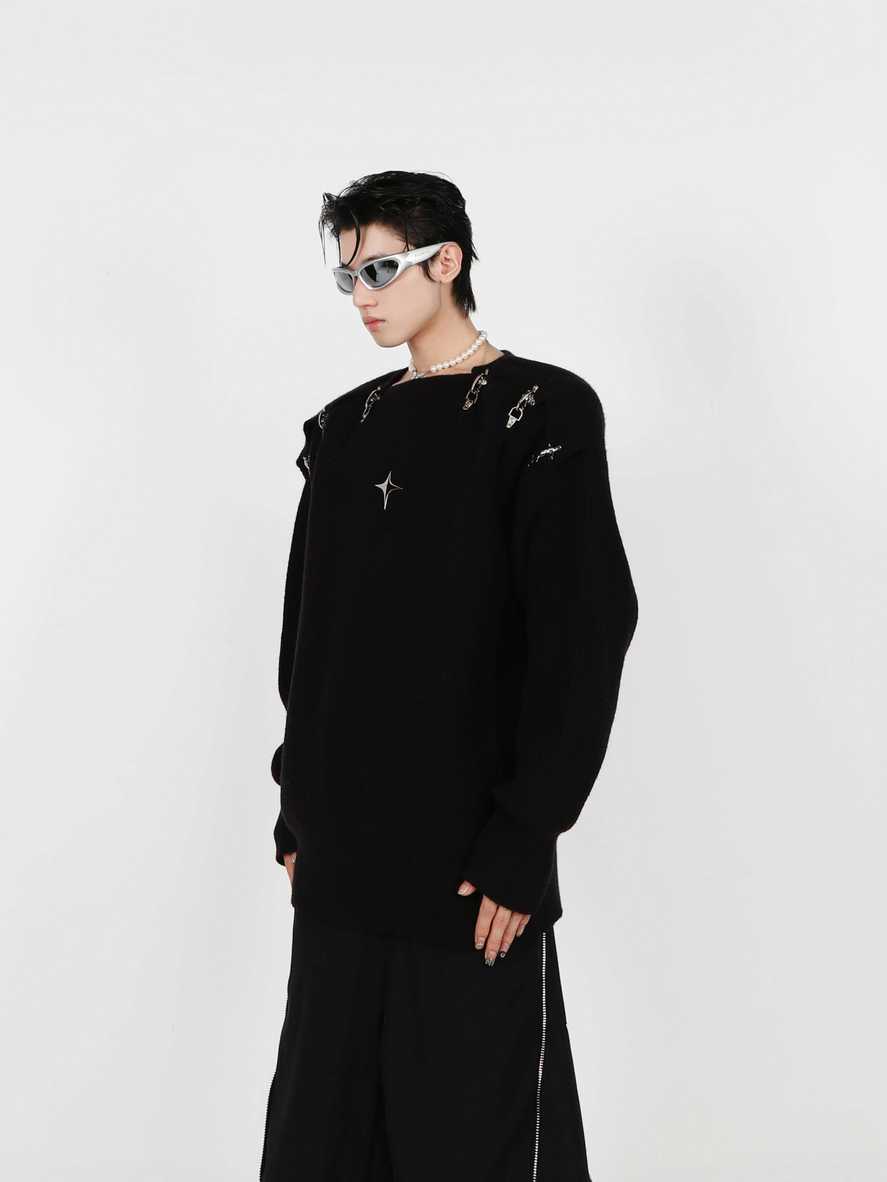 CulturE Y3K Sweater - Y2K Summer & 90s Grunge Fashion, Retro Y2K Club & Party Outfits