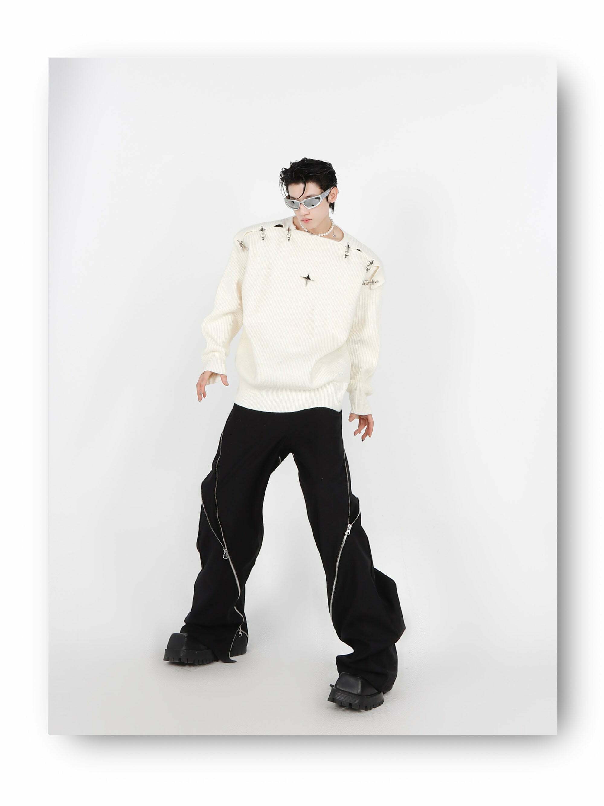 CulturE Y3K Sweater - Y2K Summer & 90s Grunge Fashion, Retro Y2K Club & Party Outfits