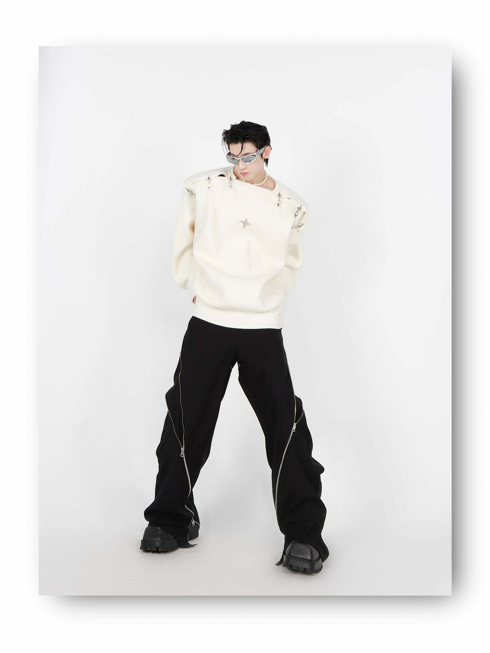 CulturE Y3K Sweater - Y2K Summer & 90s Grunge Fashion, Retro Y2K Club & Party Outfits