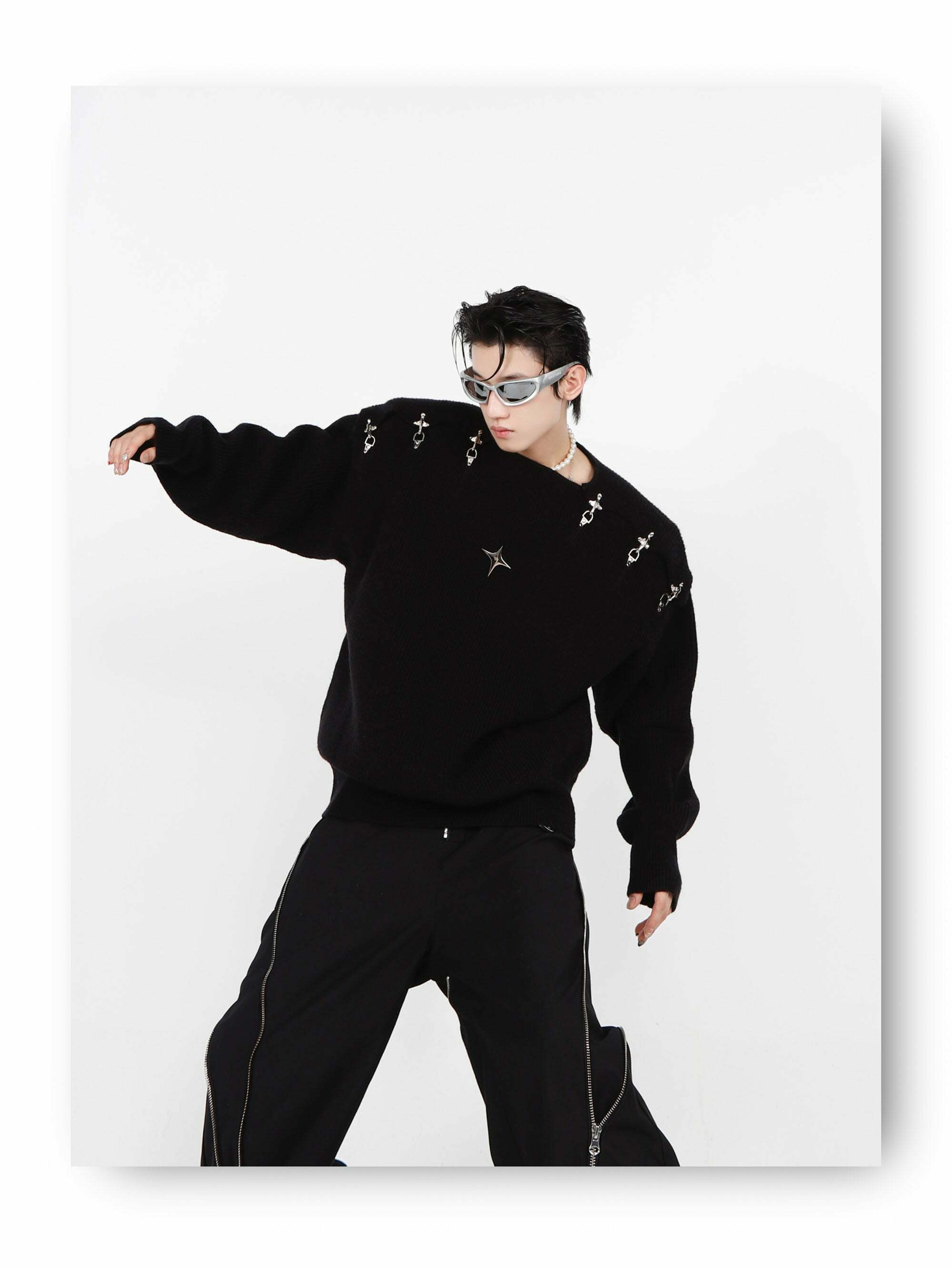 CulturE Y3K Sweater - Y2K Summer & 90s Grunge Fashion, Retro Y2K Club & Party Outfits