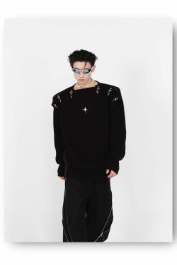 CulturE Y3K Sweater - Y2K Summer & 90s Grunge Fashion, Retro Y2K Club & Party Outfits